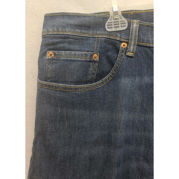Levis 559 Jeans Mens Tag 38X36 Measures 40X37 Relaxed Straight Blue Dark Wash - Picture 2 of 13